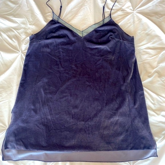 Free People Purple Velvet Tank Top - Picture 5 of 7